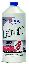 FLUID BRAKE DOT 3 GUNK 32OZ - Brakefluid
